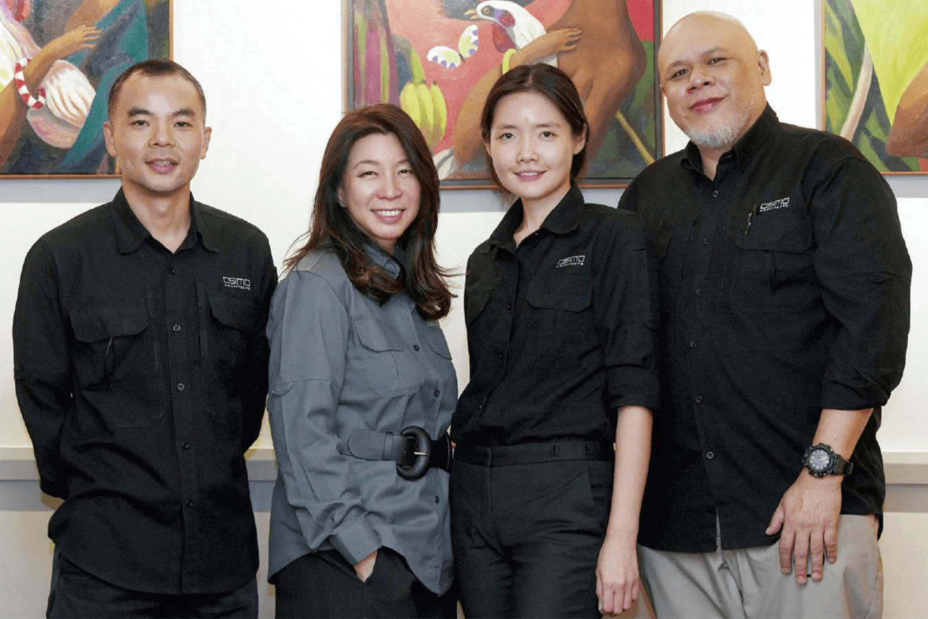Ar. Tony Sim Wei Hang, Ar. Yvonne Ho Wooi Lee, Ar. Leow Aik Boon, Ar. Evonne Gun Lee Lin, directors of Asima Architects