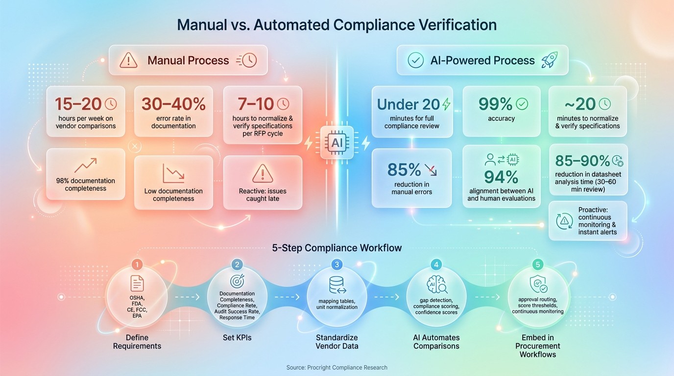 Manual vs. Automated Compliance Verification: Key Stats & Workflow