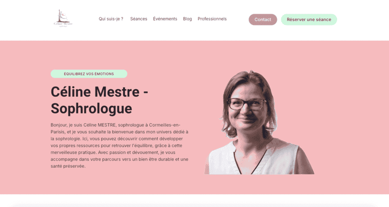 site web Céline Mestre