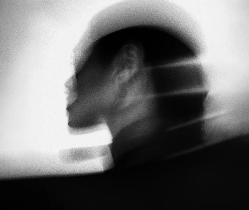 Motion-blurred portrait