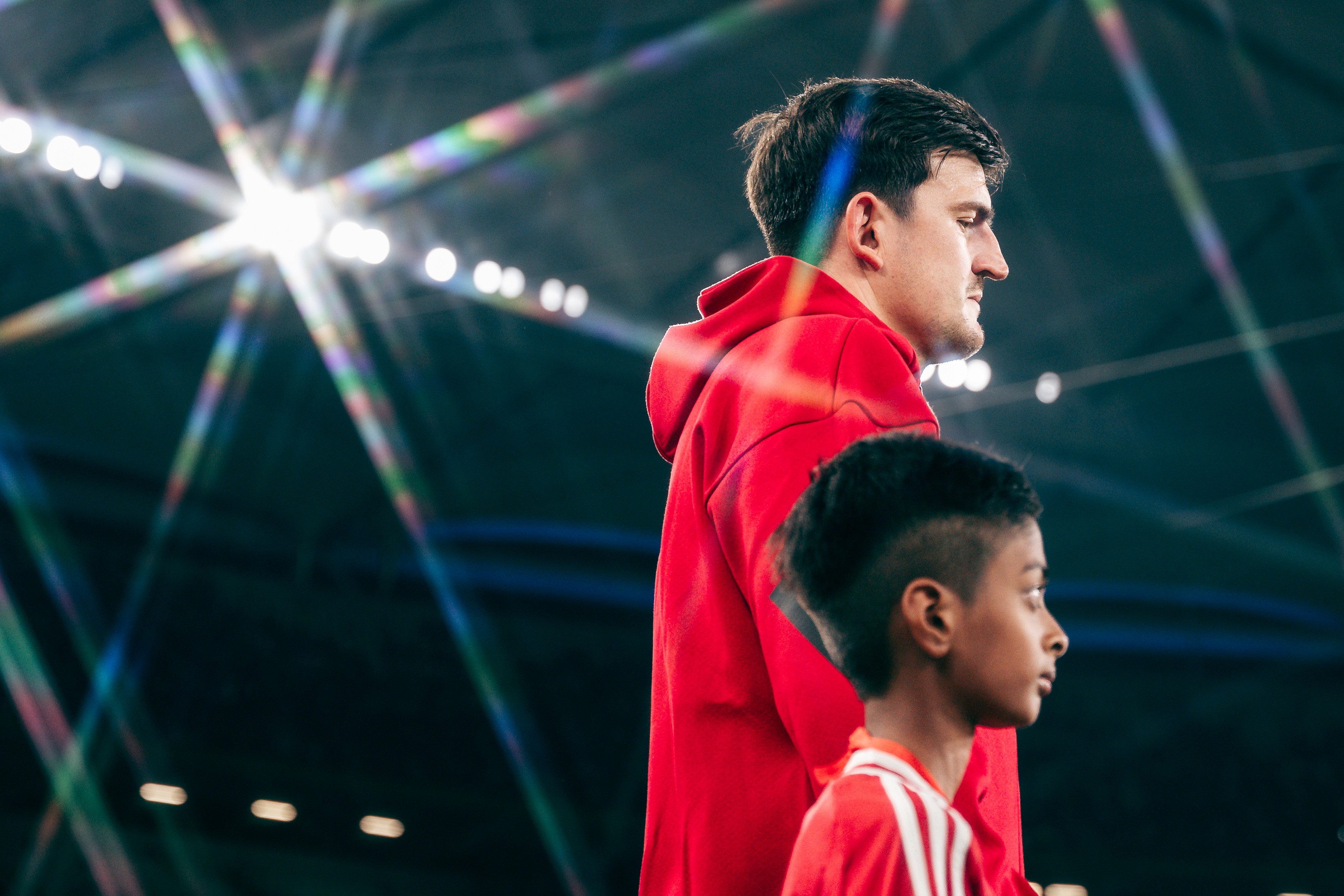 Harry Maguire at the Maybank Challenge Cup 2025 match between Manchester United and the ASEAN All Stars