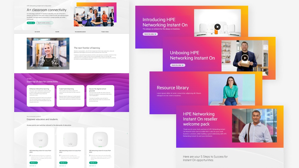 HPE Labs team leadership web page screenshot