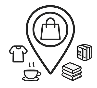 AI shopping assistant guiding customers in store