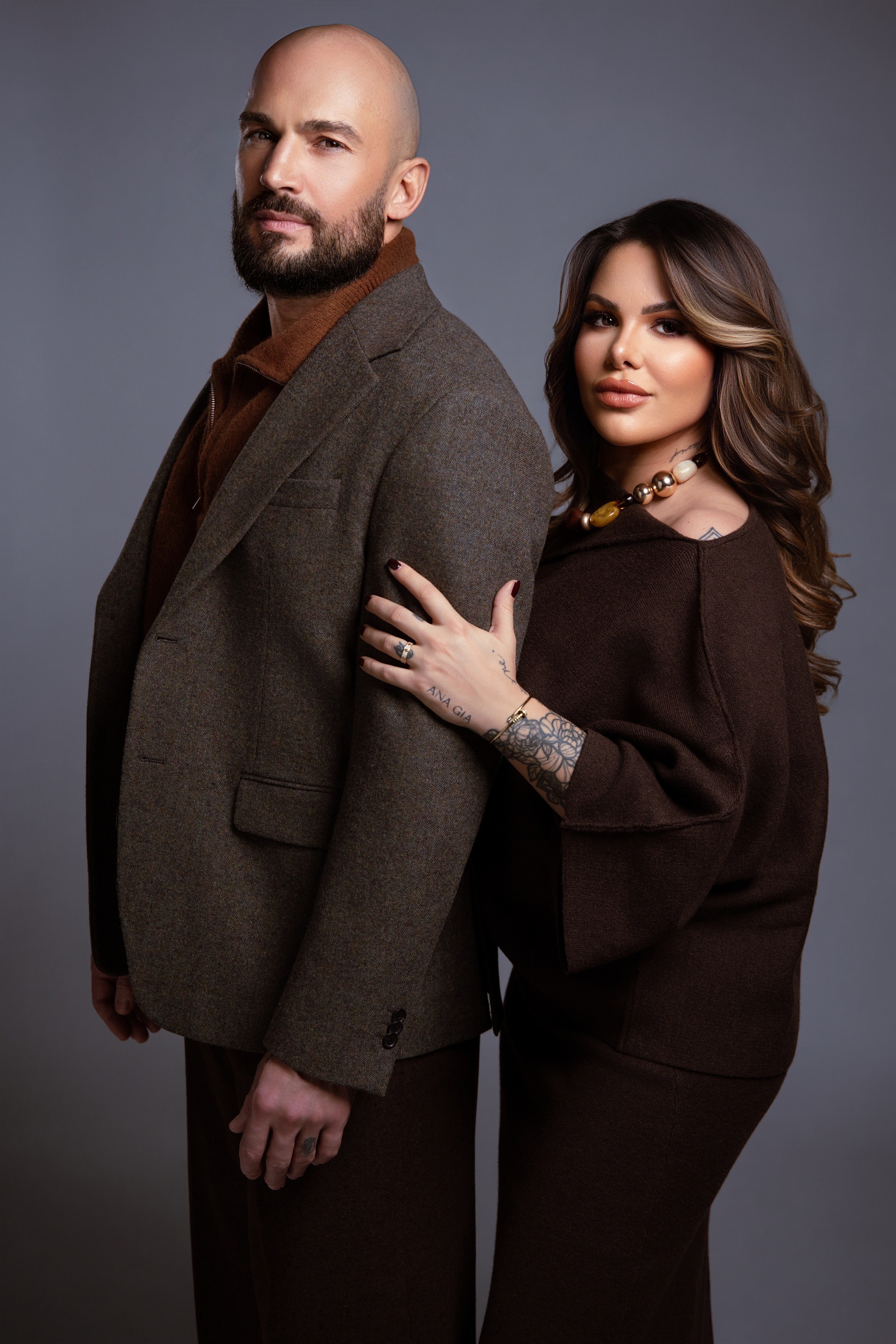 Portrait of a young man on a blue background