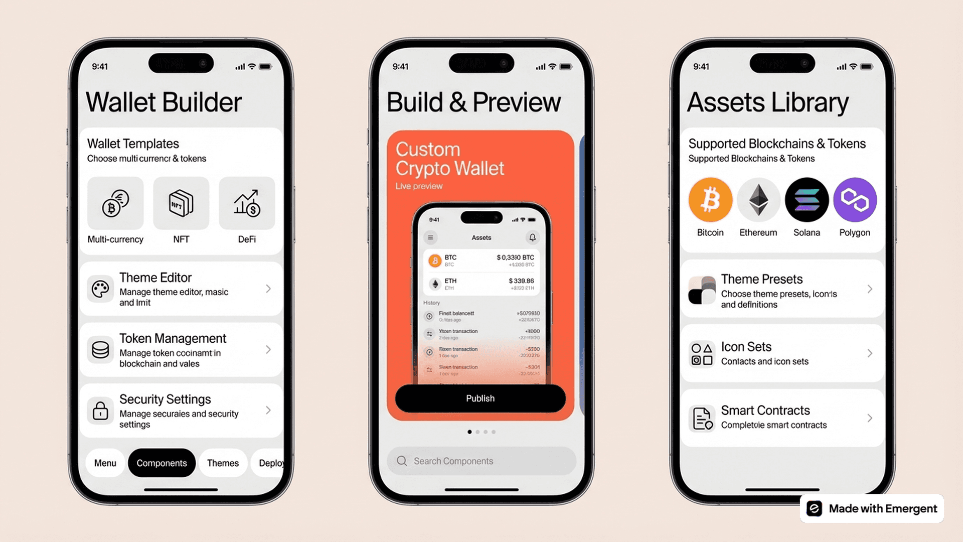 Blockchain Wallet App Made With Emergent