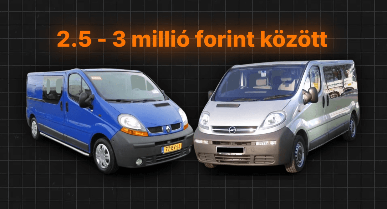 A legjobb használt dobozos autó 2026-ban a renault Trafic