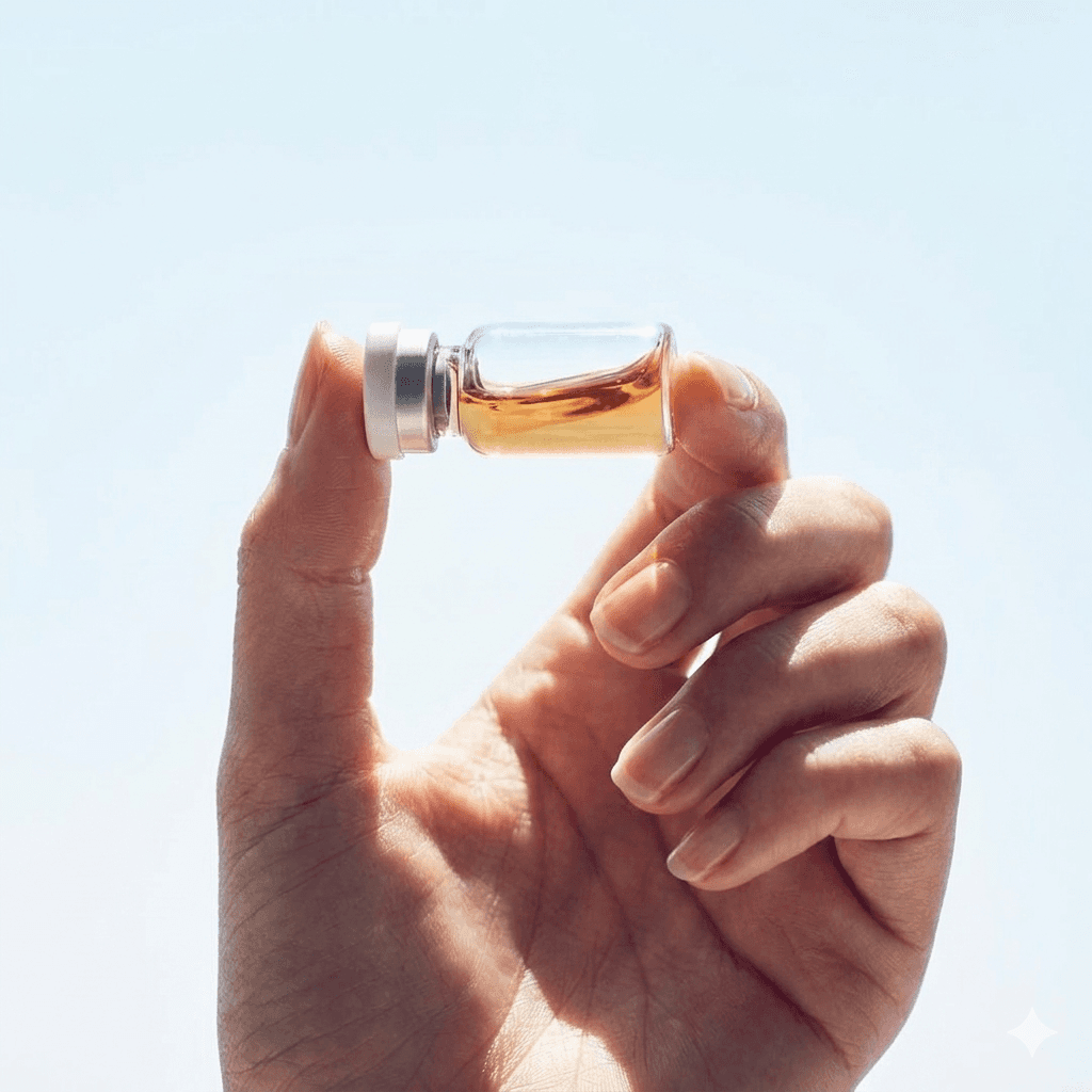 Image of a person in a landscape