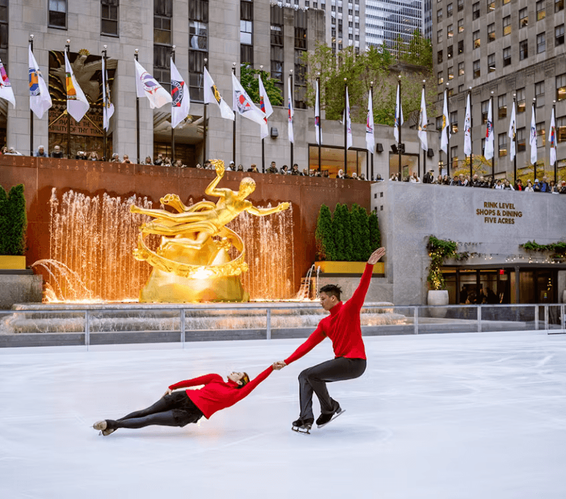 Ice Skating at the Rockefeller Center Ice Skating Rink