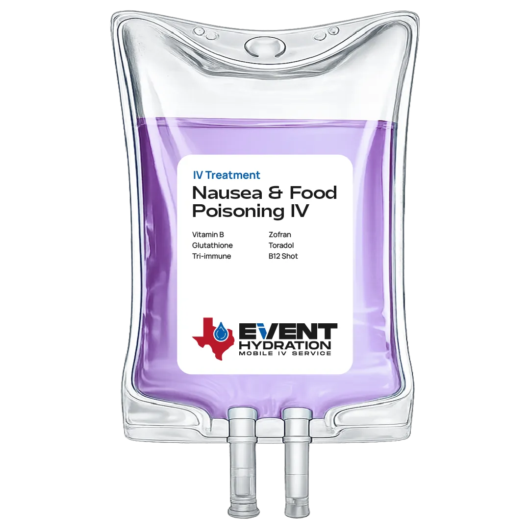Nausea and Food Poisoning mobile IV therapy bag – Event Hydration