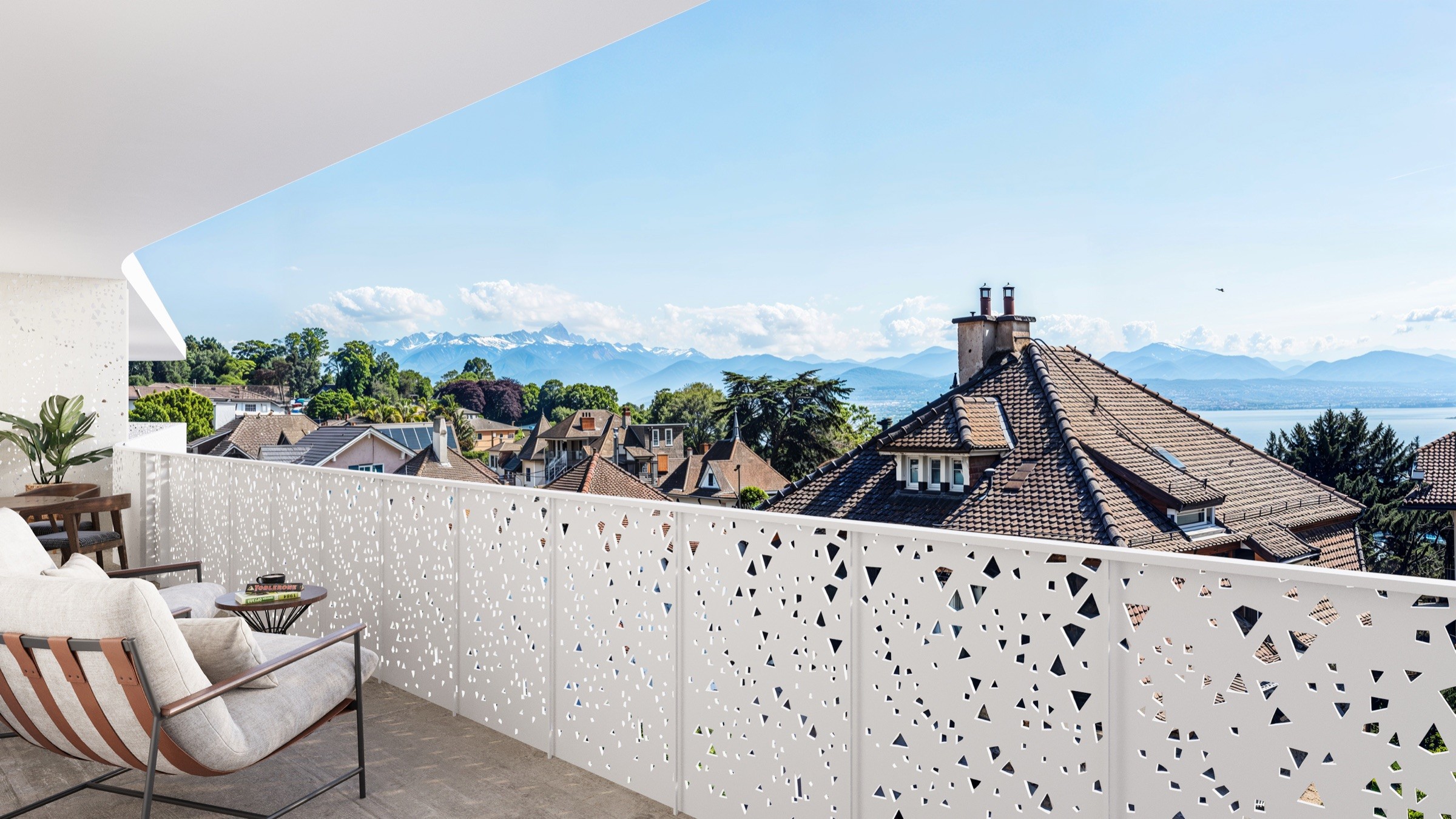 HIATUS Prilly — Terrasse — vue lac et Alpes