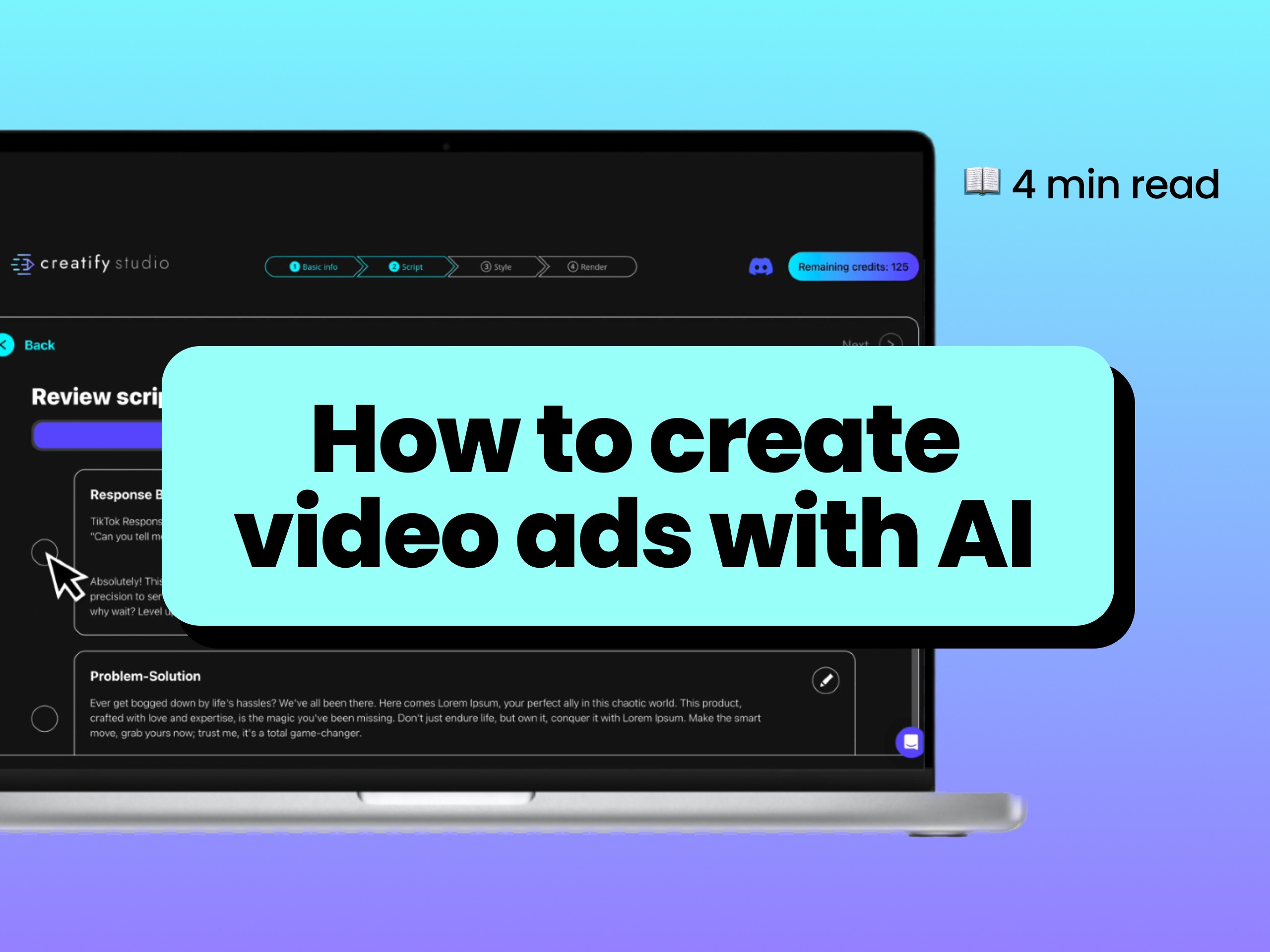 How to make short video ads with the help of AI from any product