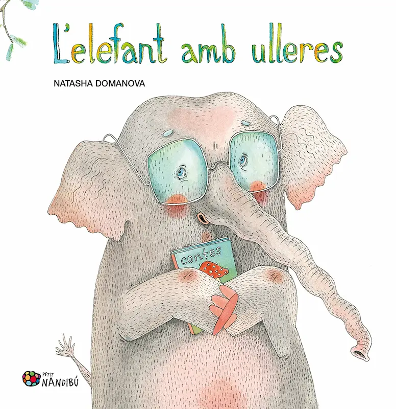 Natasha Domanova著『El elefante con gafas』の表紙