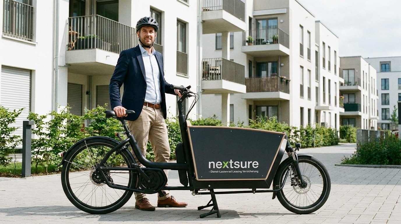 E-Cargobike als Dienst-Lastenrad in einer urbanen Pendlersituation