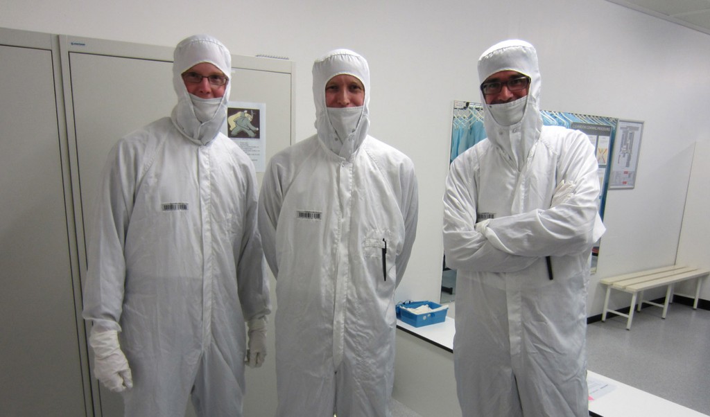 Photo of Contectual and observational UX Research in a cleanroom