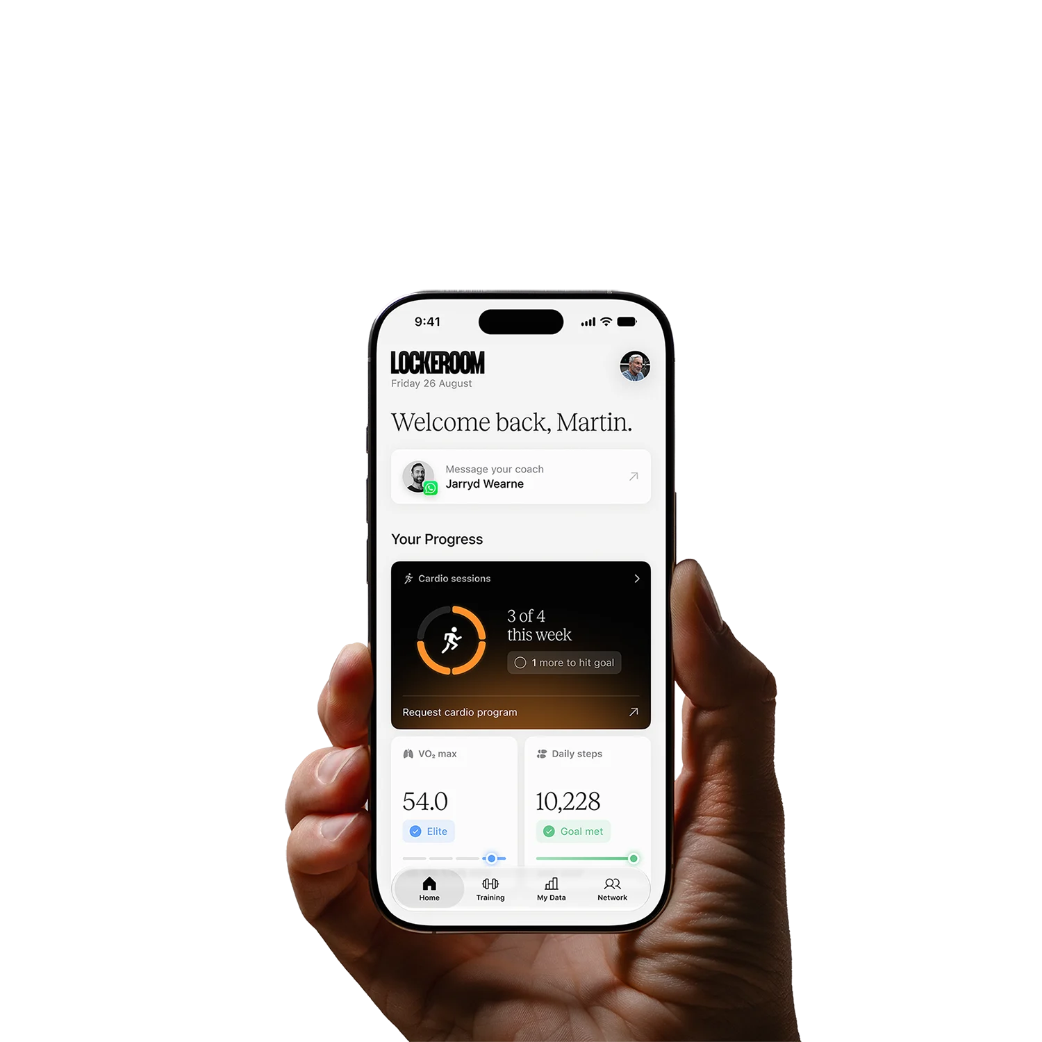 Lockeroom health data tracking app