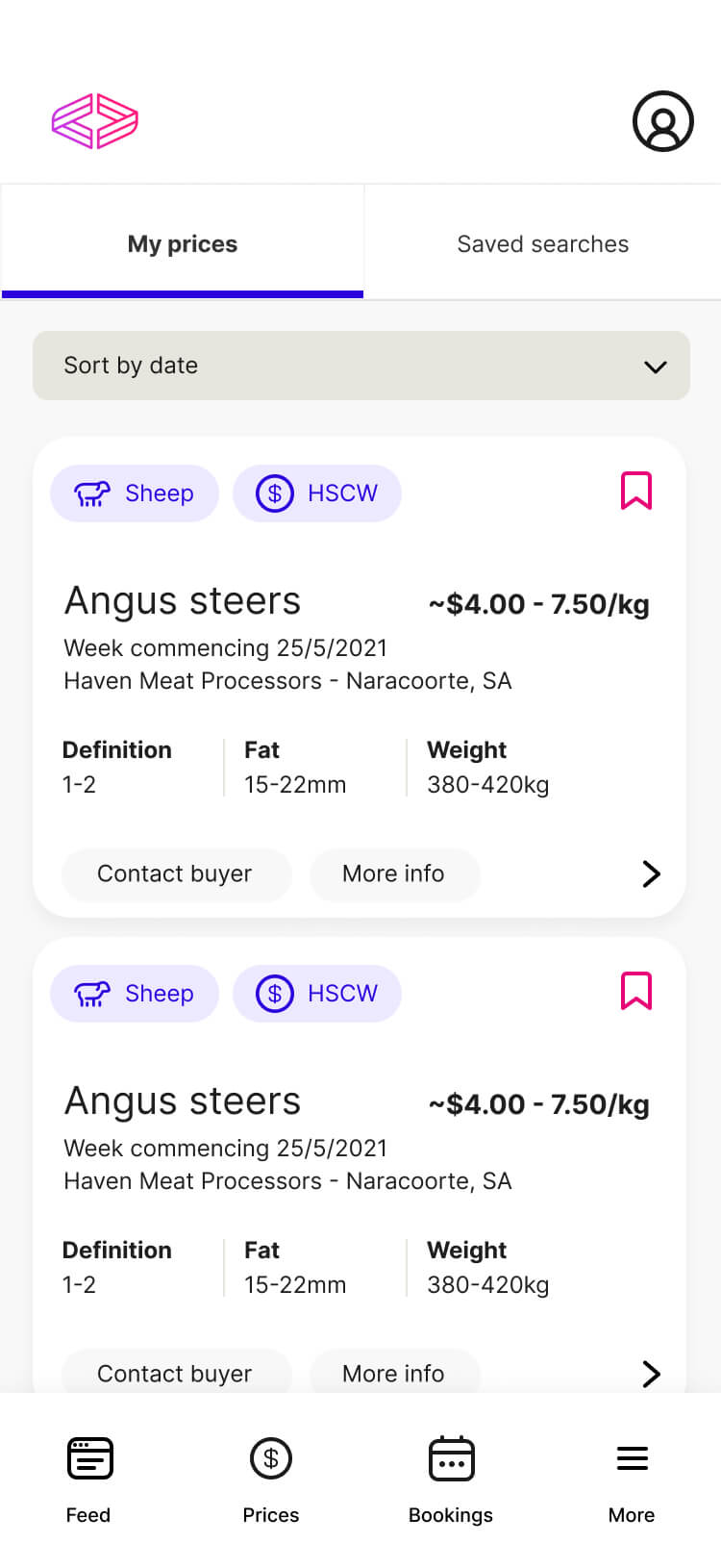 Agora Livestock App Design