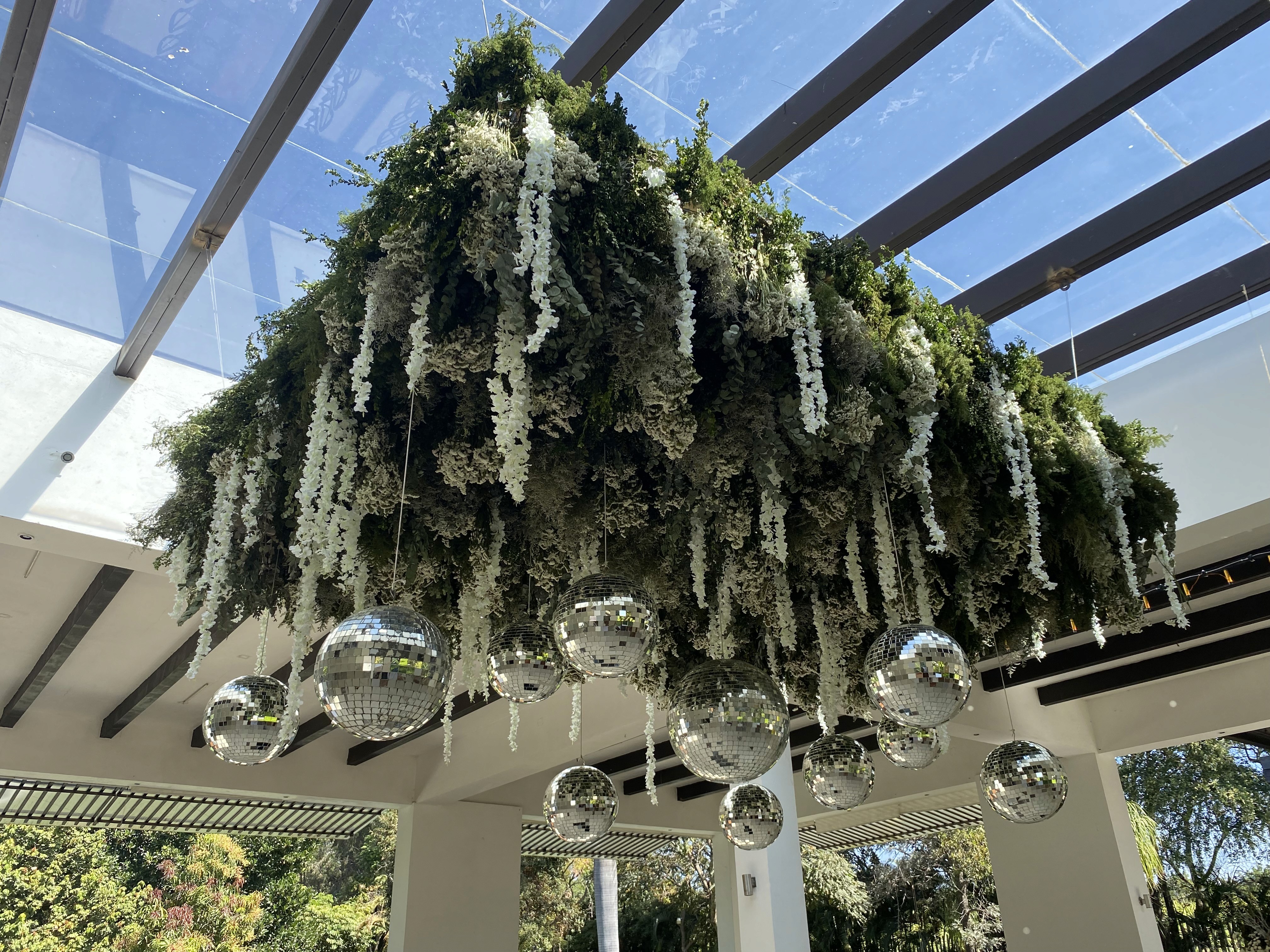 morning breakfast in the garden patio set for breakfast