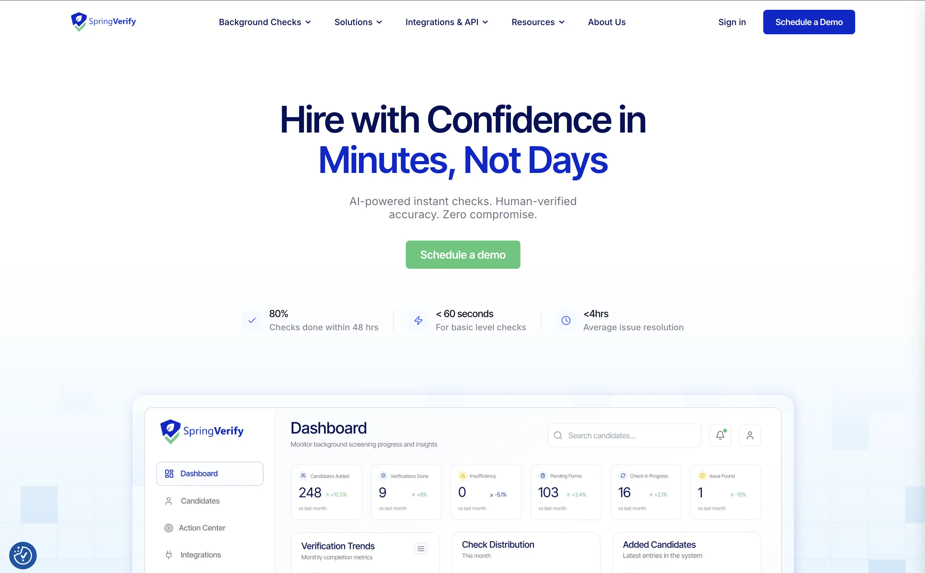 SpringVerify Homepage