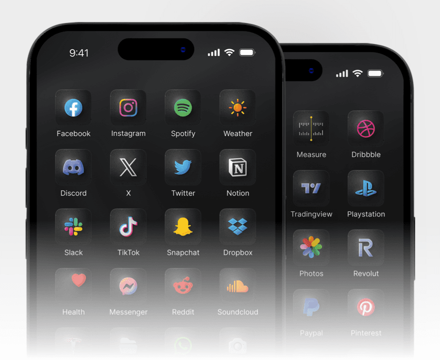 Dark Mode iPhone App Icons