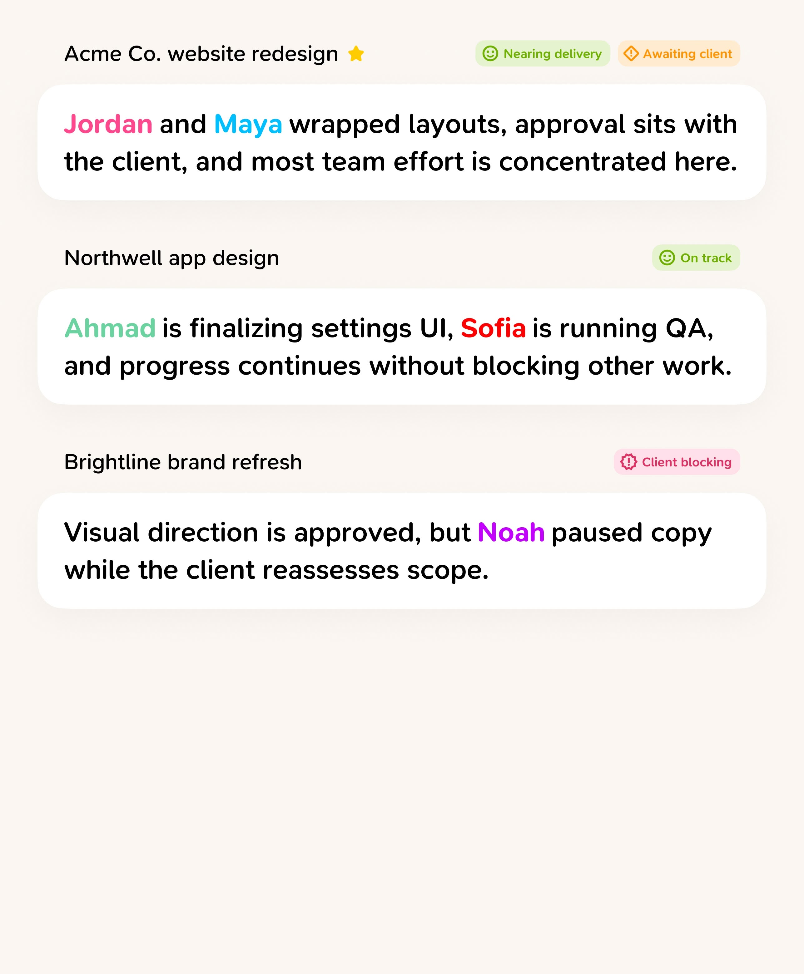 An image of Freelio's project ui