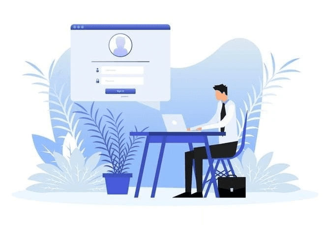 A group of team members is focused on their laptops in a modern office setting, with large dashboard screens displaying various data in the background. The environment suggests a collaborative workspace where employees can easily access information and communicate effectively.