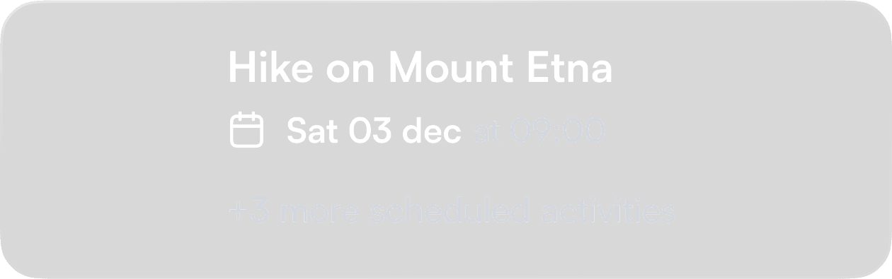 widget programma dell'app togevent