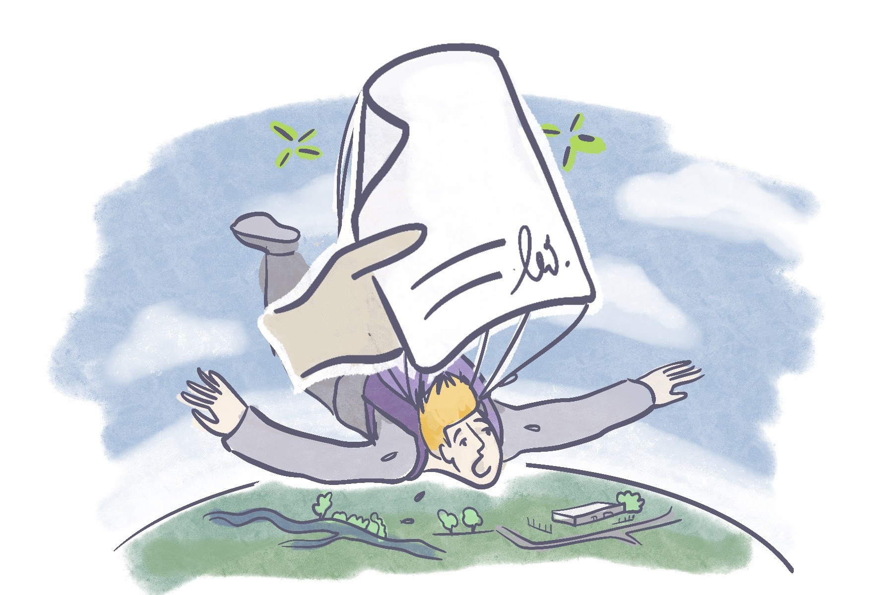 Ilustracja do bloga o przedsiębiorczości w Holandii | autor Maja Żądło | Kreaturka