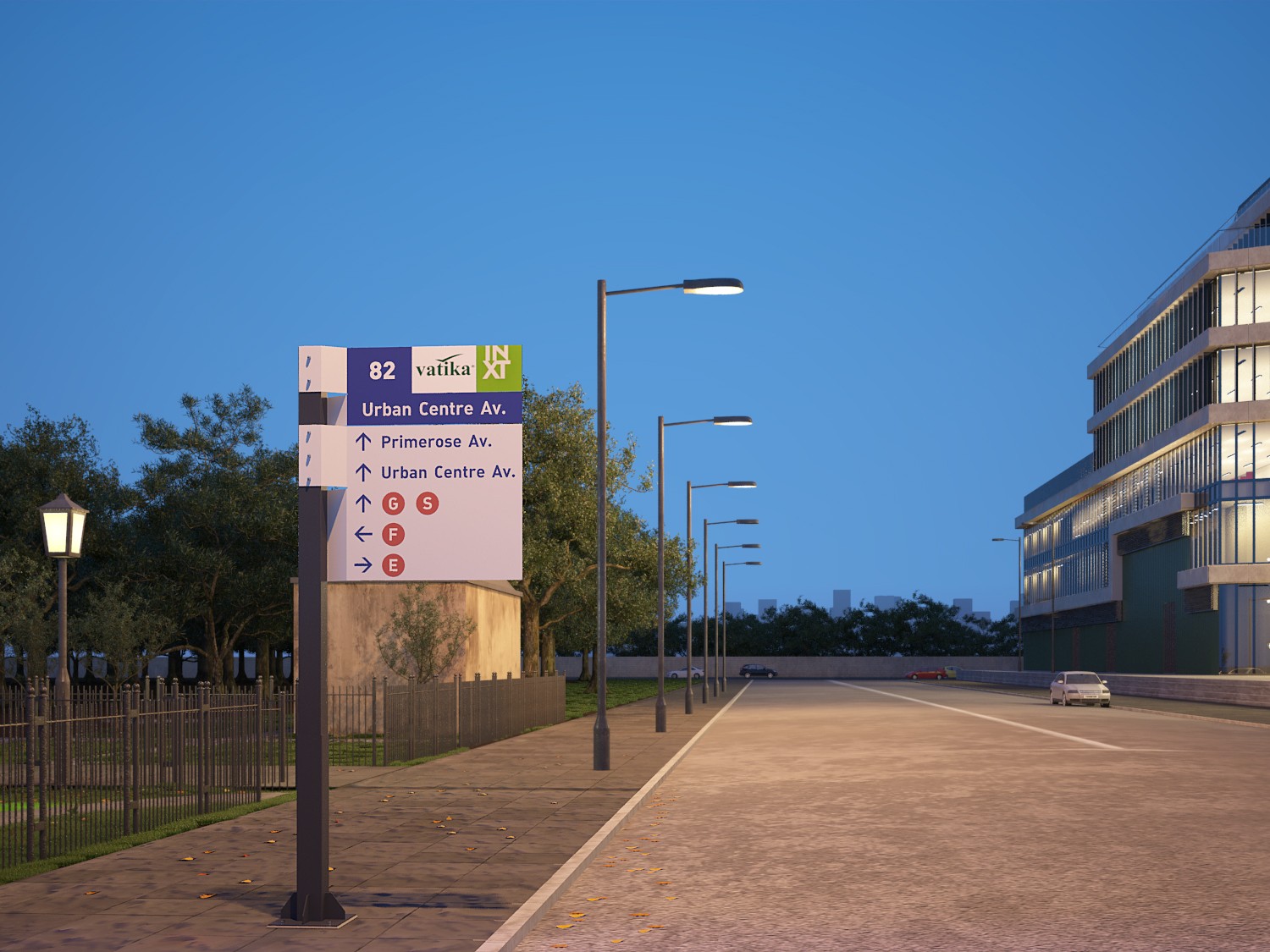  Vatika IndiaNXT Signage and Street Furniture System