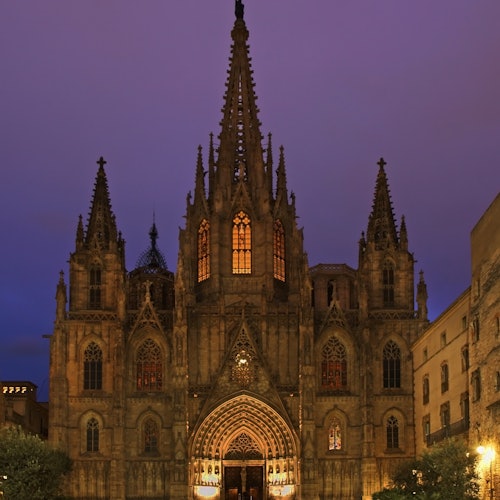 Katedrala u Barceloni u večernjim satima