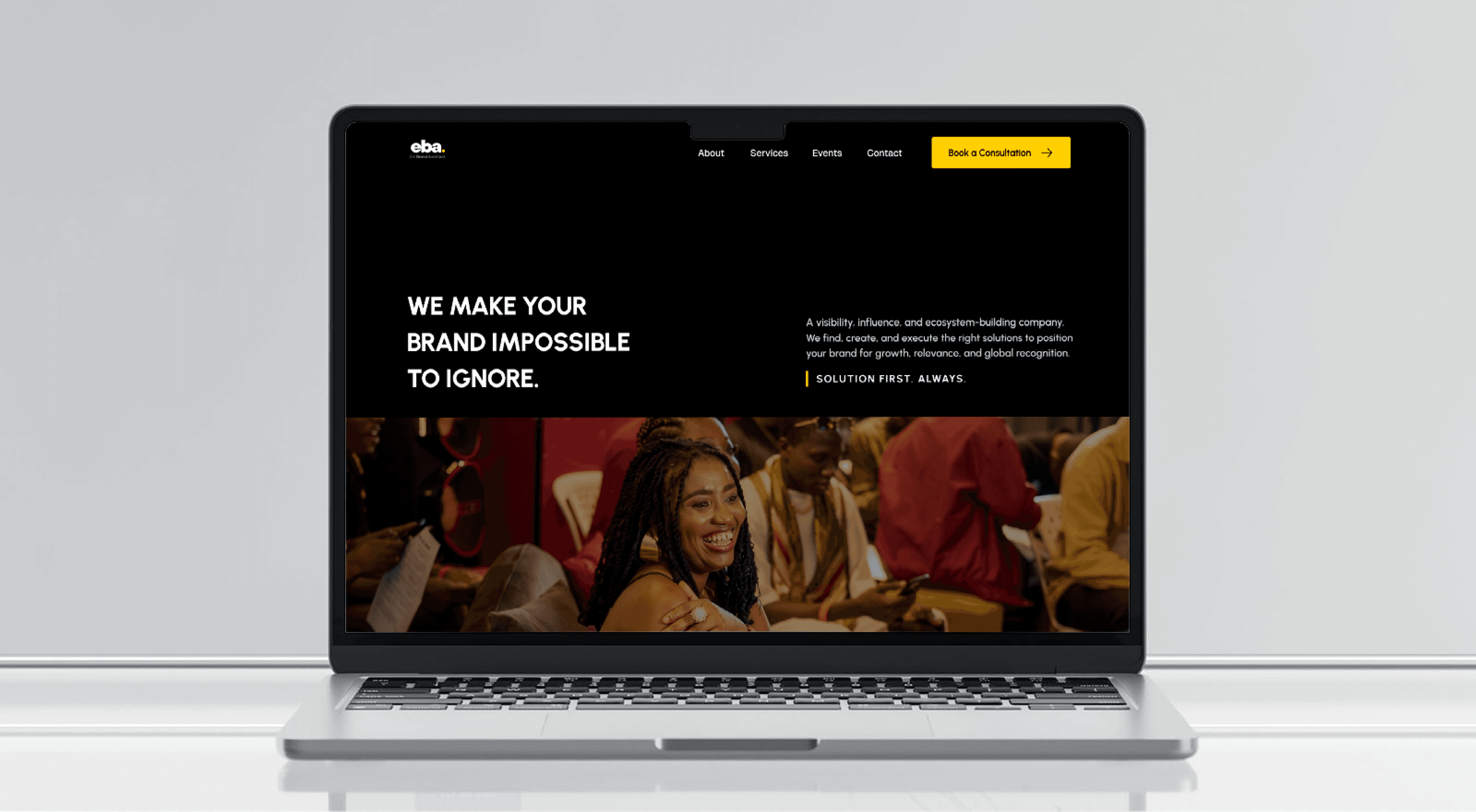 Enibrand redesigned homepage
