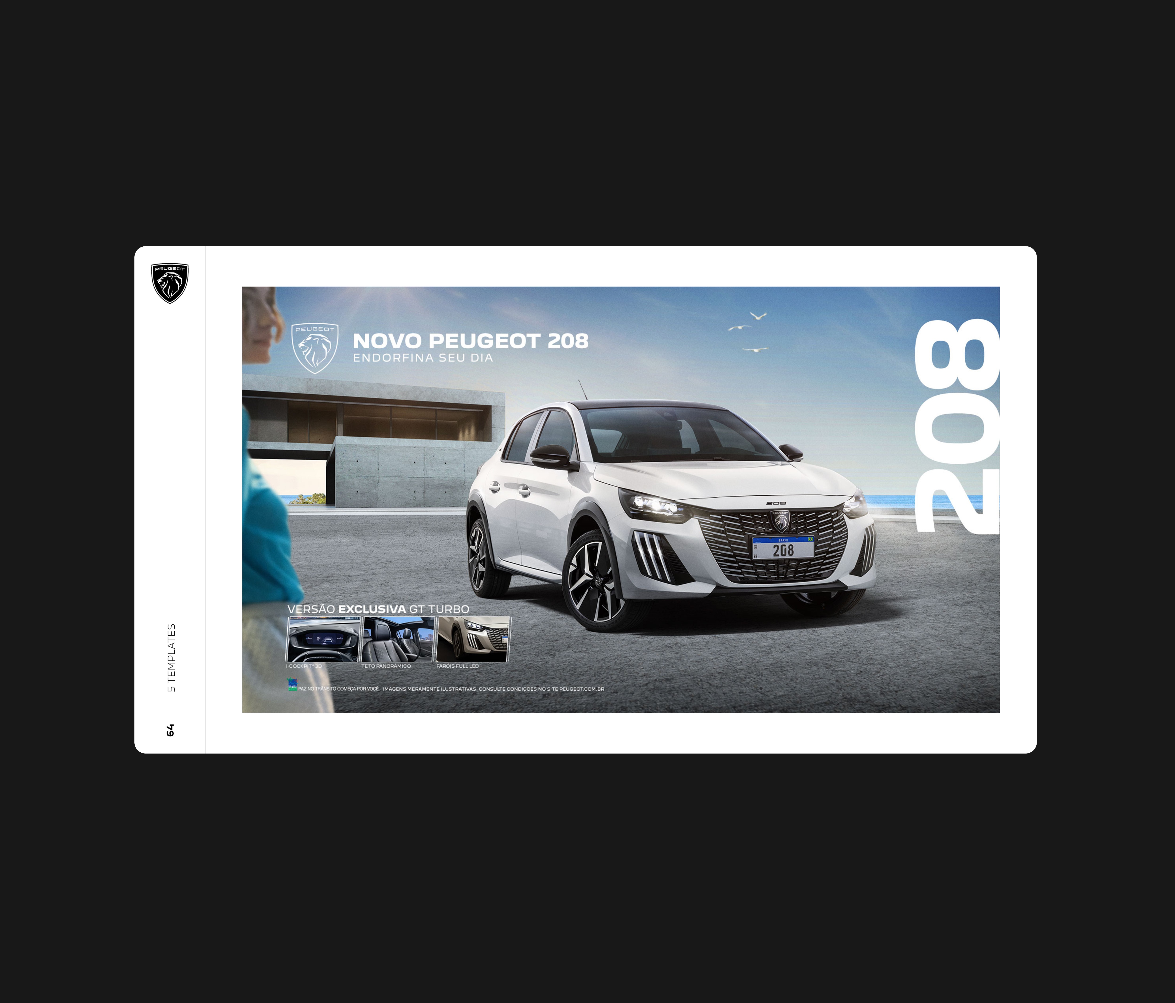 Sandro Rosa - Brand refresh for Peugeot, redefining visual identity, layout logic and digital expression to connect heritage with a younger, digital-first audience while strengthening coherence across campaigns and touchpoints.