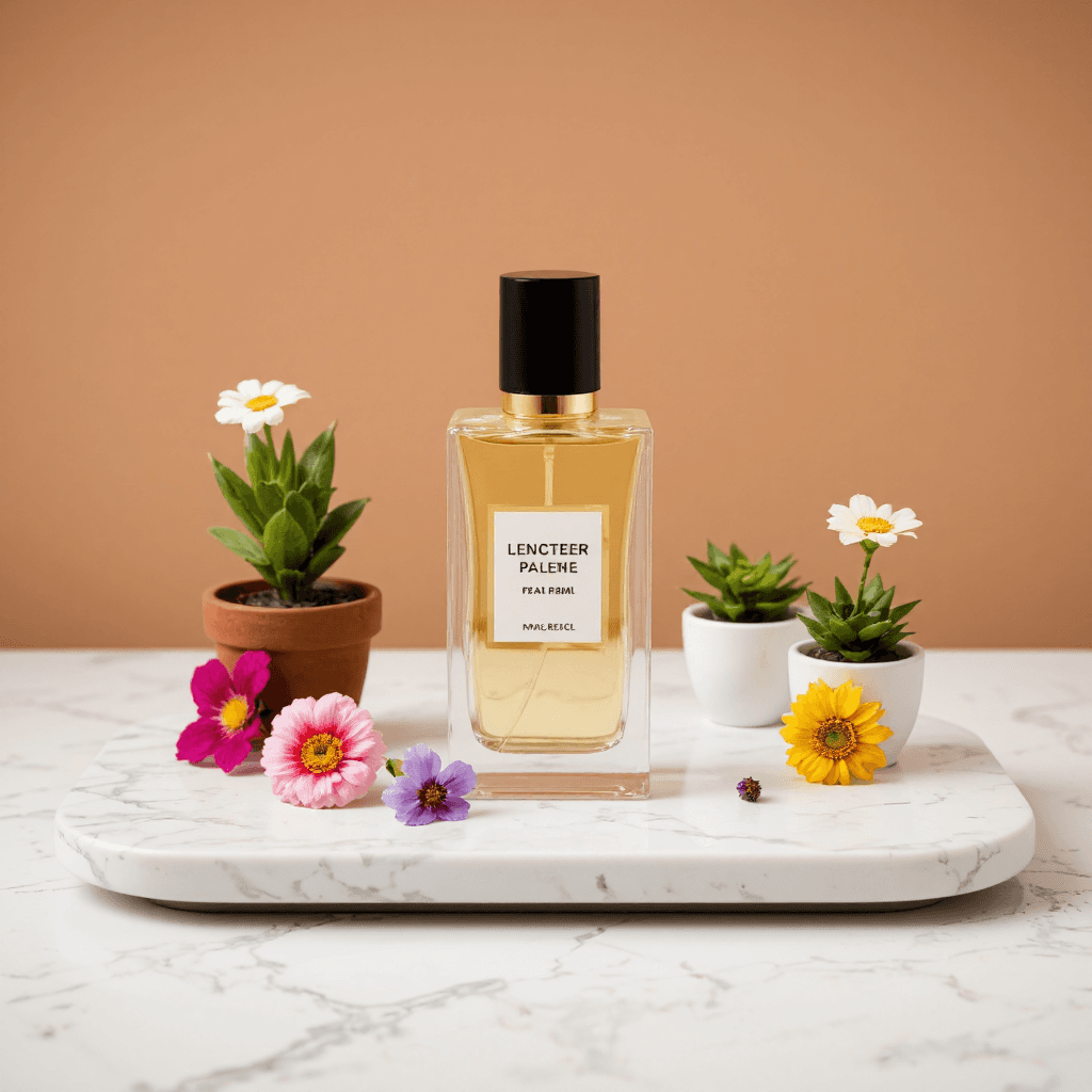 product photography of perfume bottle