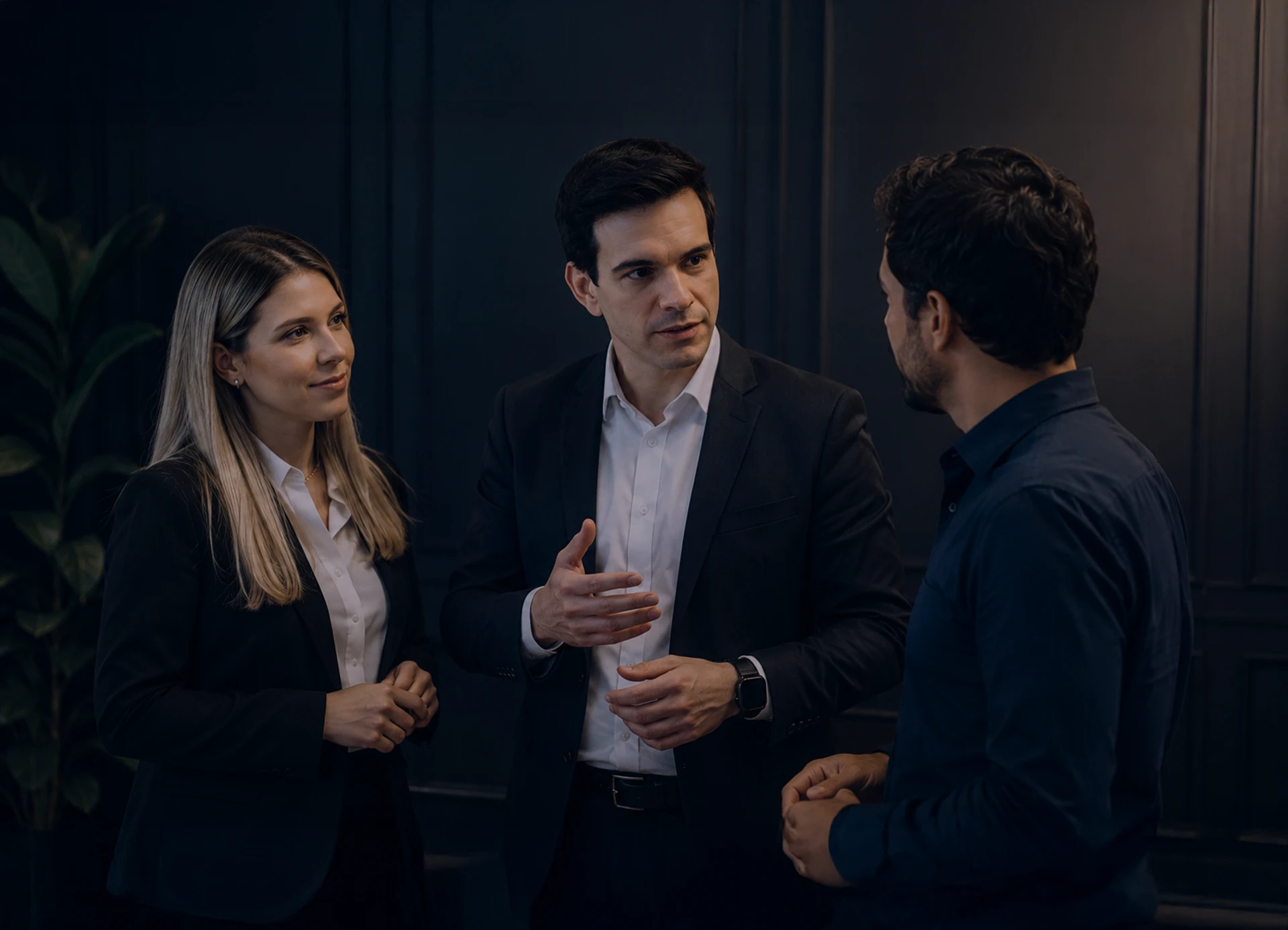 Imagem do Luiz Fernando e Helena em atendimento próximo ao cliente