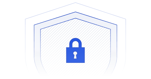 Security shield illustration for Convert PDF Statement showing client bank statement data stays with the bookkeeper, not on external servers