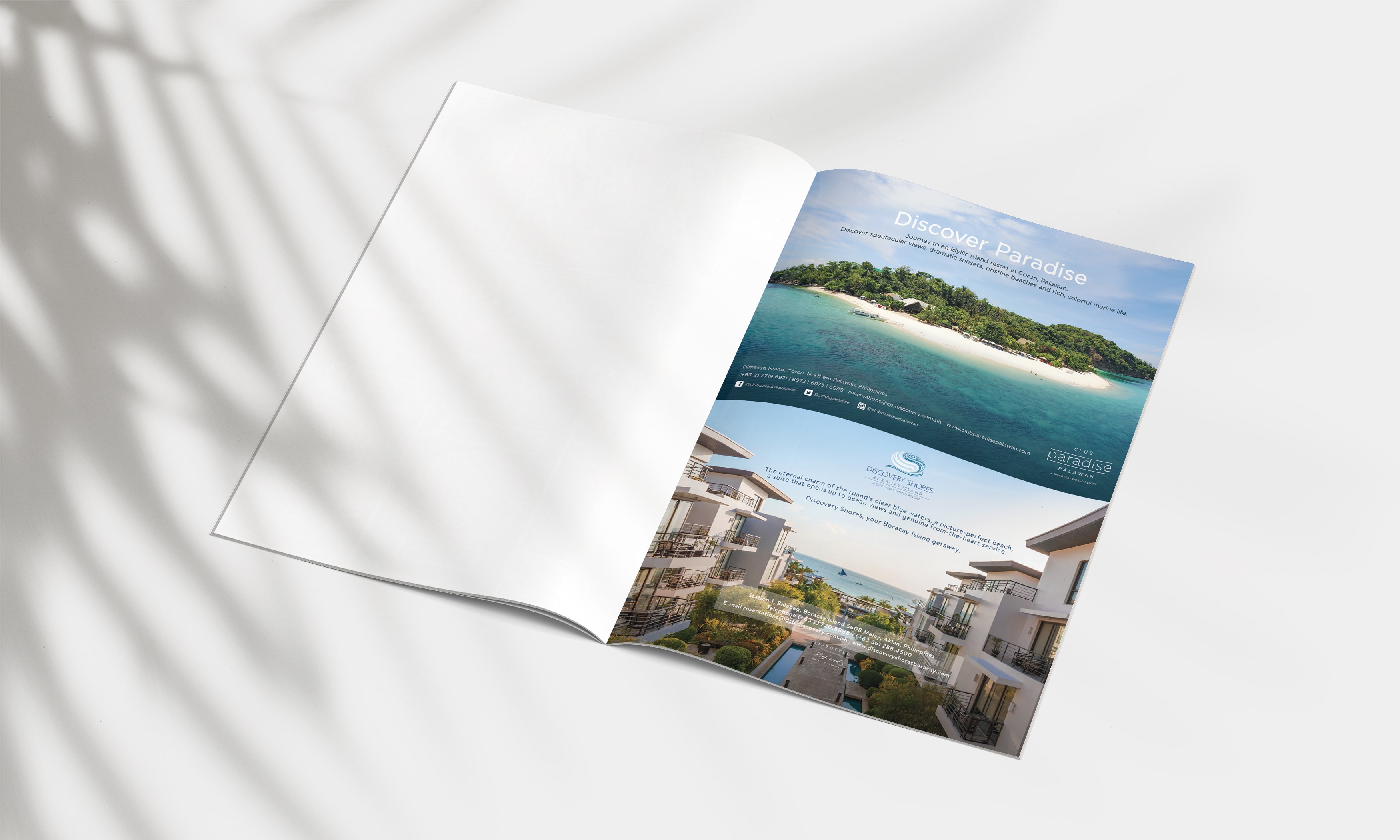 Packaging social media editorial and merchandise design for luxury 5 star filipino hotel in Boracay Philippines
