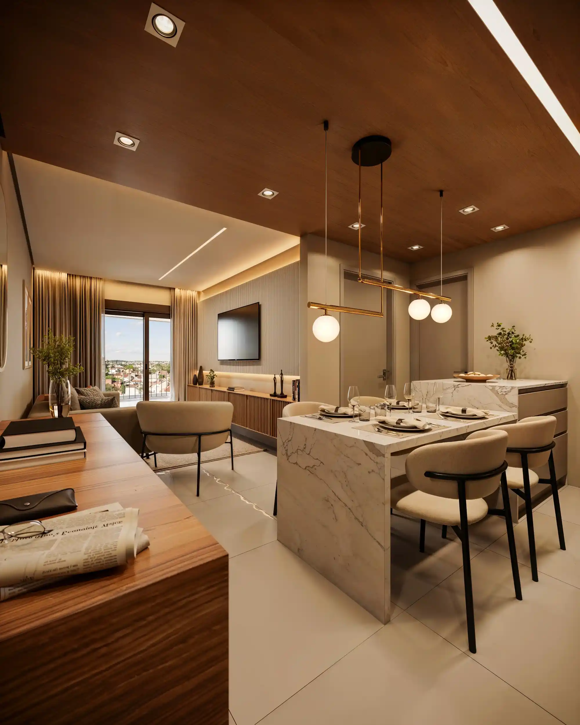 Living 1 dormitório alameda 921 pleno empreendimentos pelotas dom joaquim 921 três vendas
