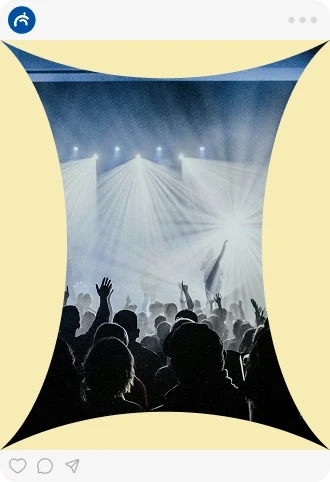 Social media post template