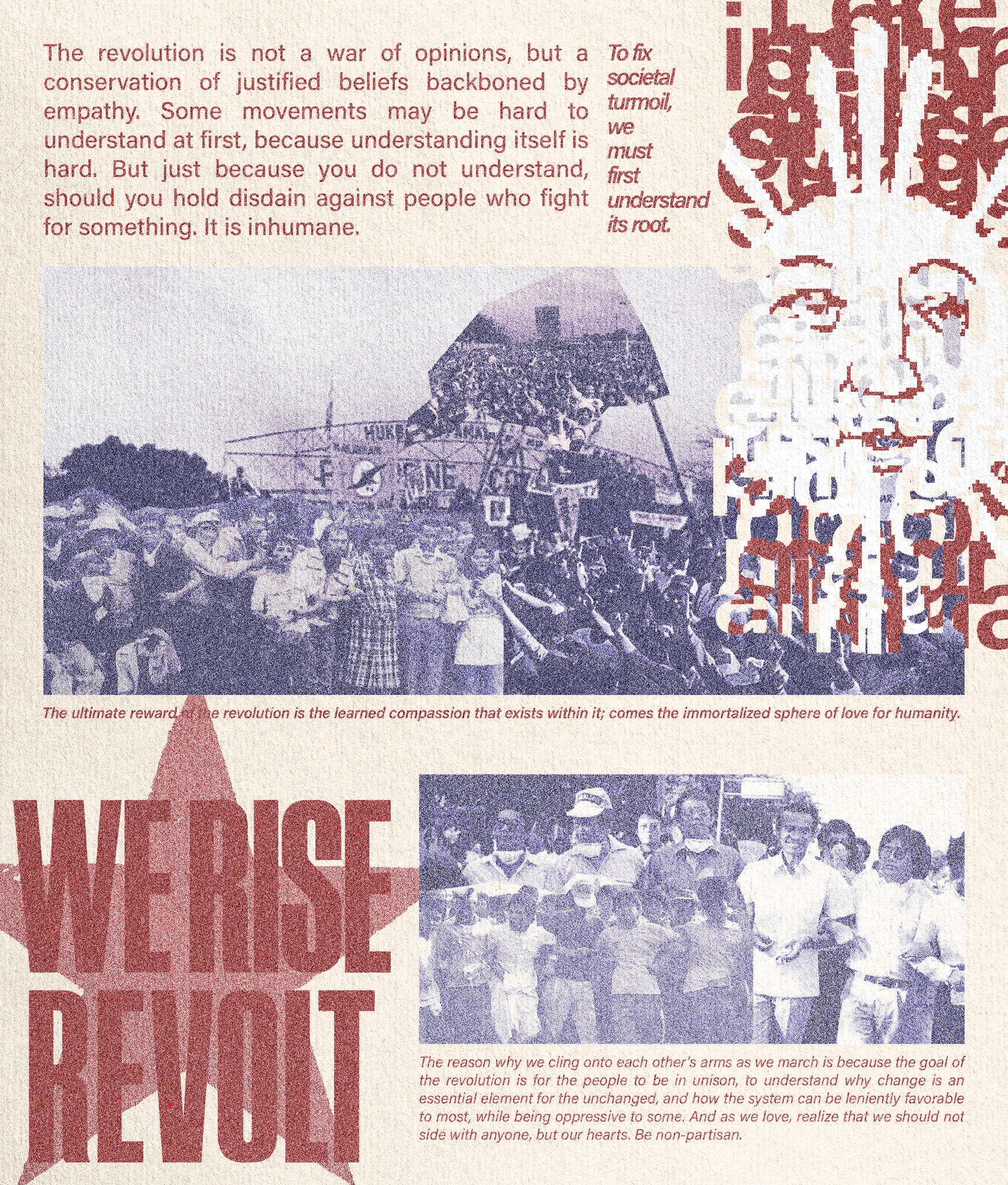 Black and white wave