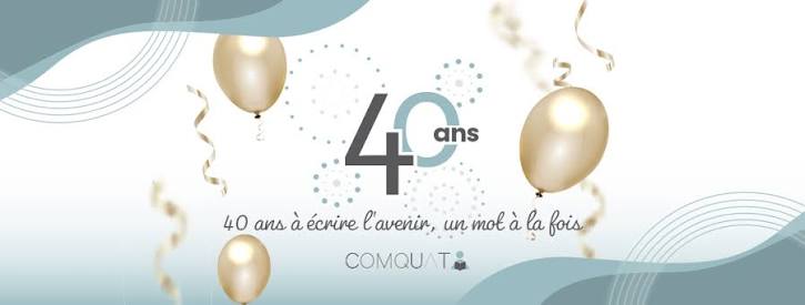 Bannière 40e anniversaire de Comquat