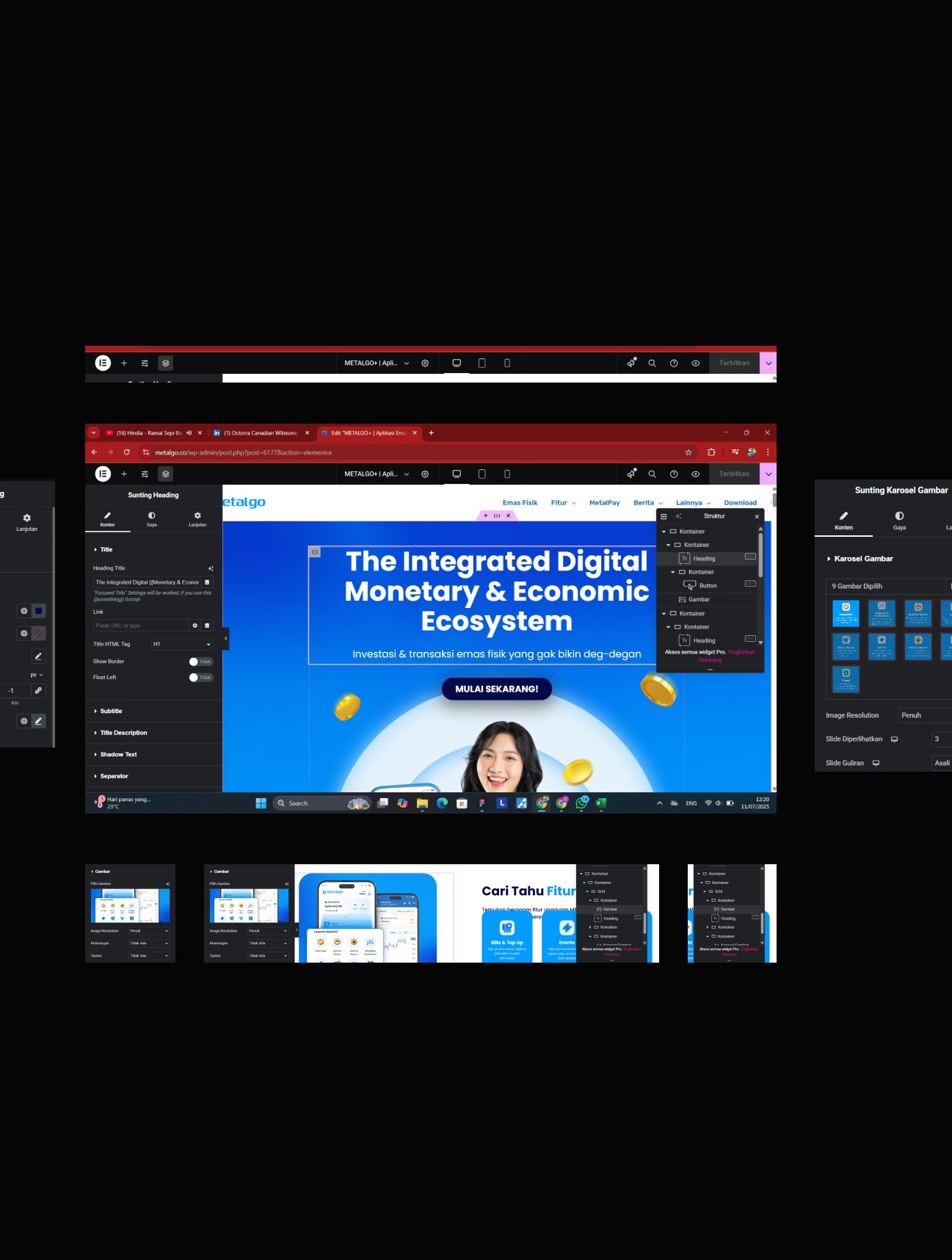 Rebranding Visual Metalgo+ behind scene1