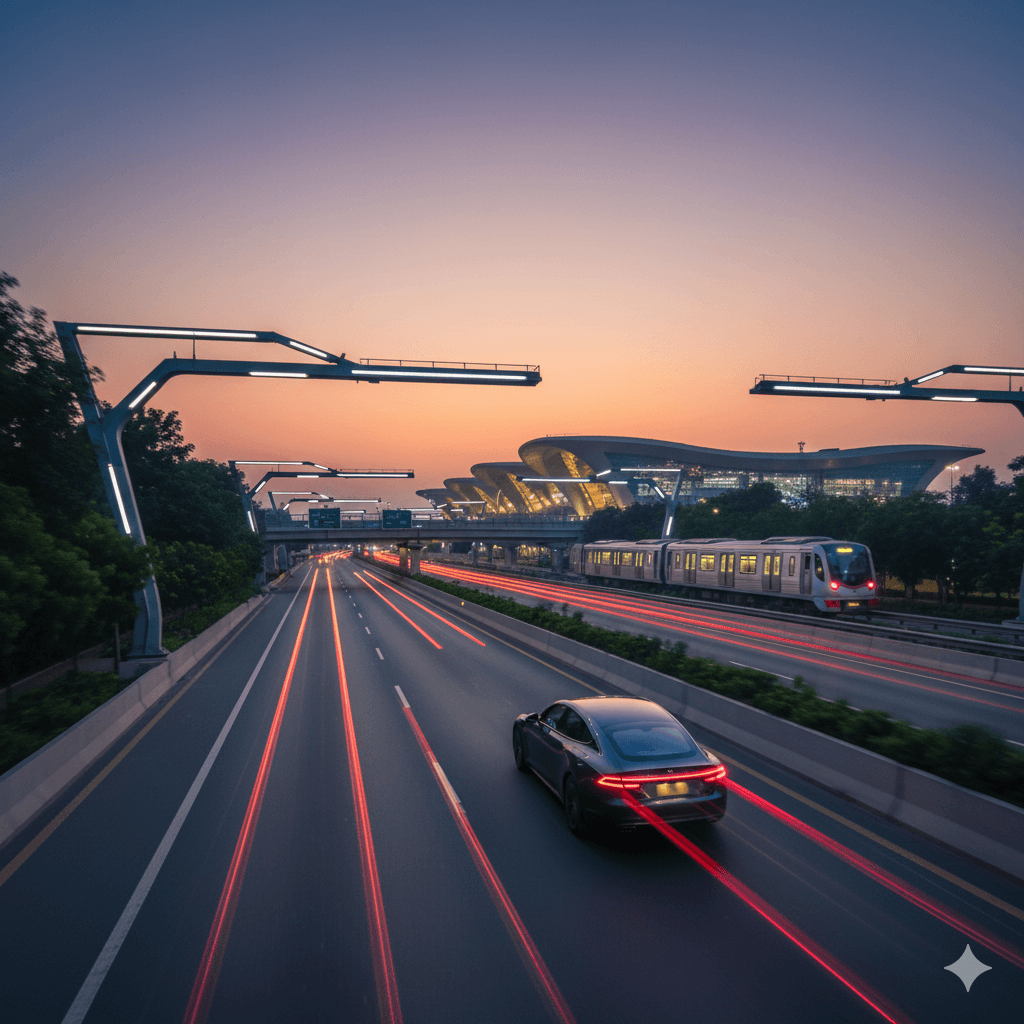 Fast connectivity to IGI Airport and metro station from Smart World The Edition