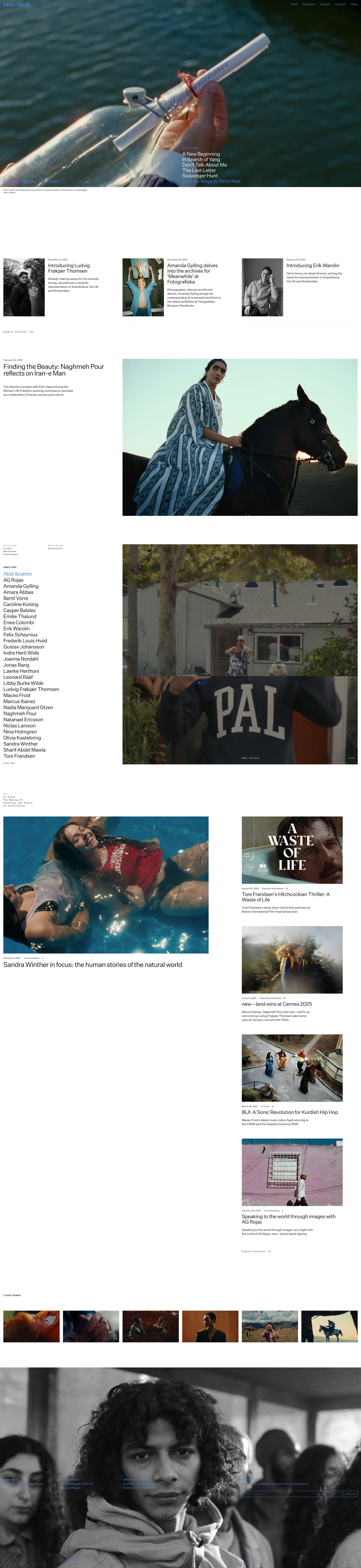 new portfolio page screenshot showcasing Advertising and Marketing design