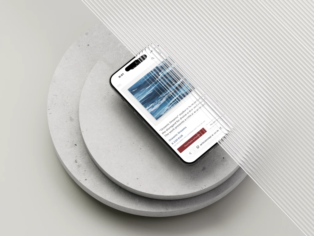 Ein Galeriebild von artconcepte, angezeigt auf einem Iphone.