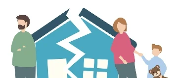 Illustratiojn d'une séparation de bien