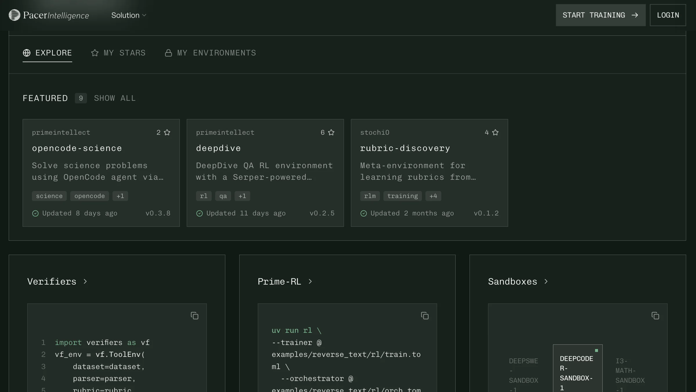 Pacer Intelligence_Website Screenshot 3