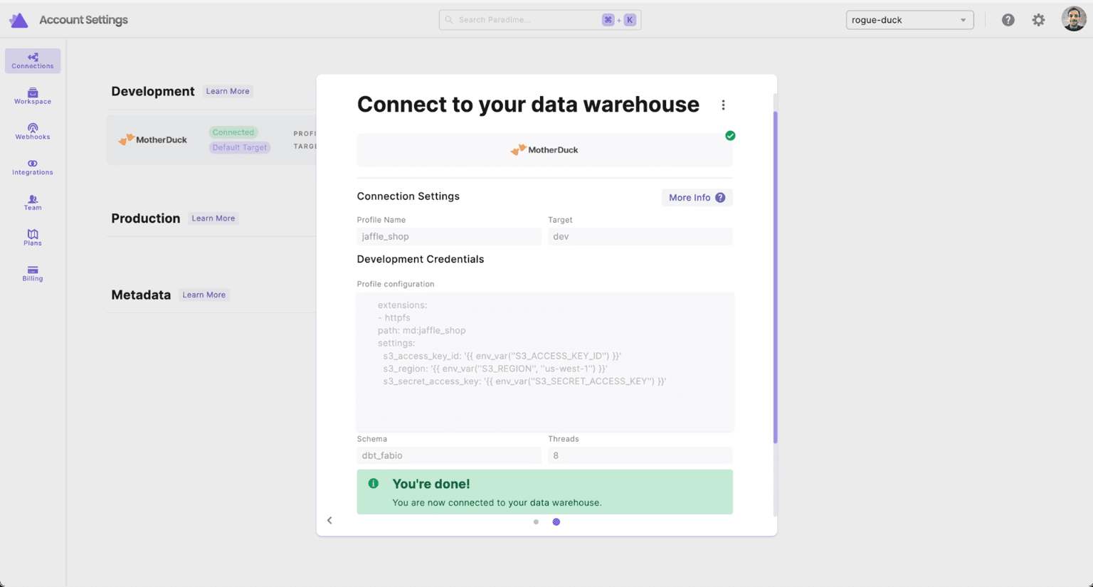 Slashing analytics development cost with Paradime's new DuckDB and MotherDuck integration