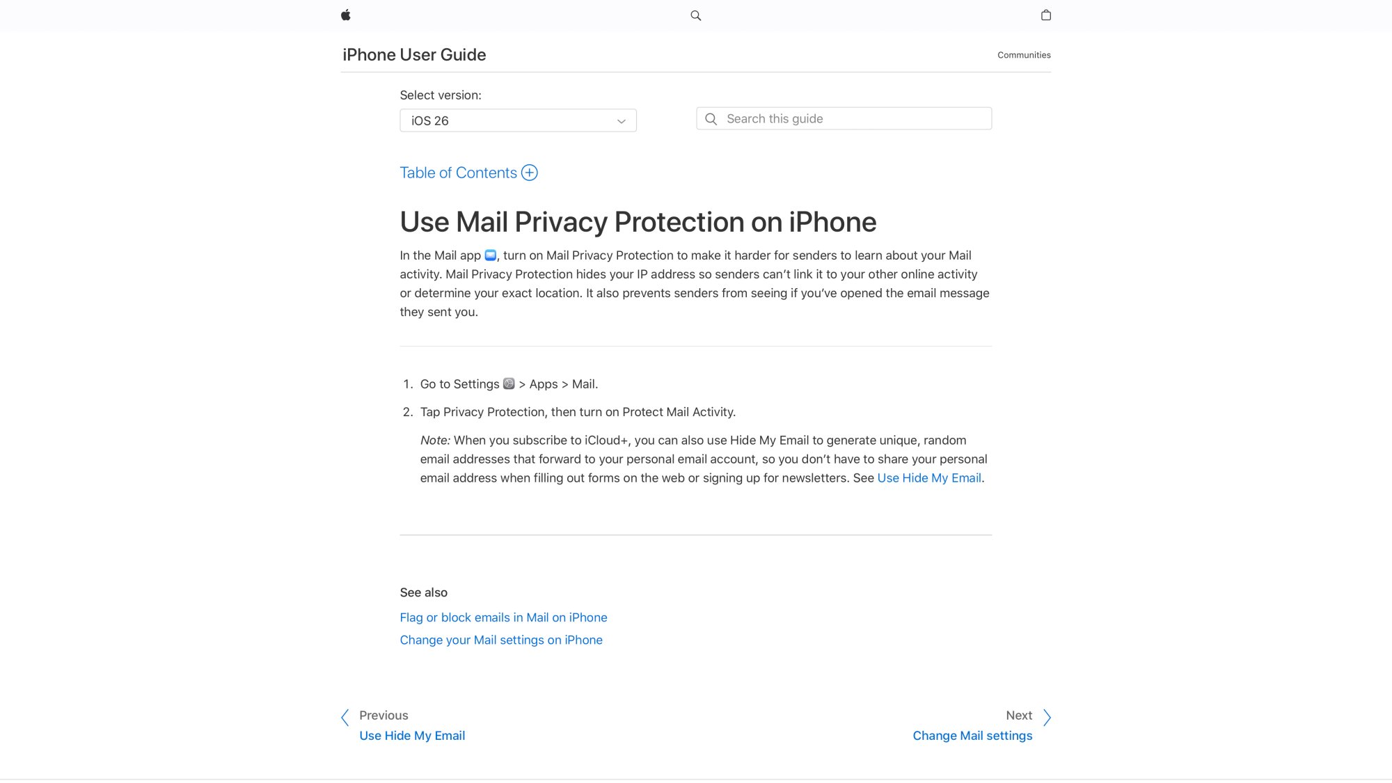 Apple Mail Privacy Protection documentation explaining how prefetch affects email open tracking for cold outreach
