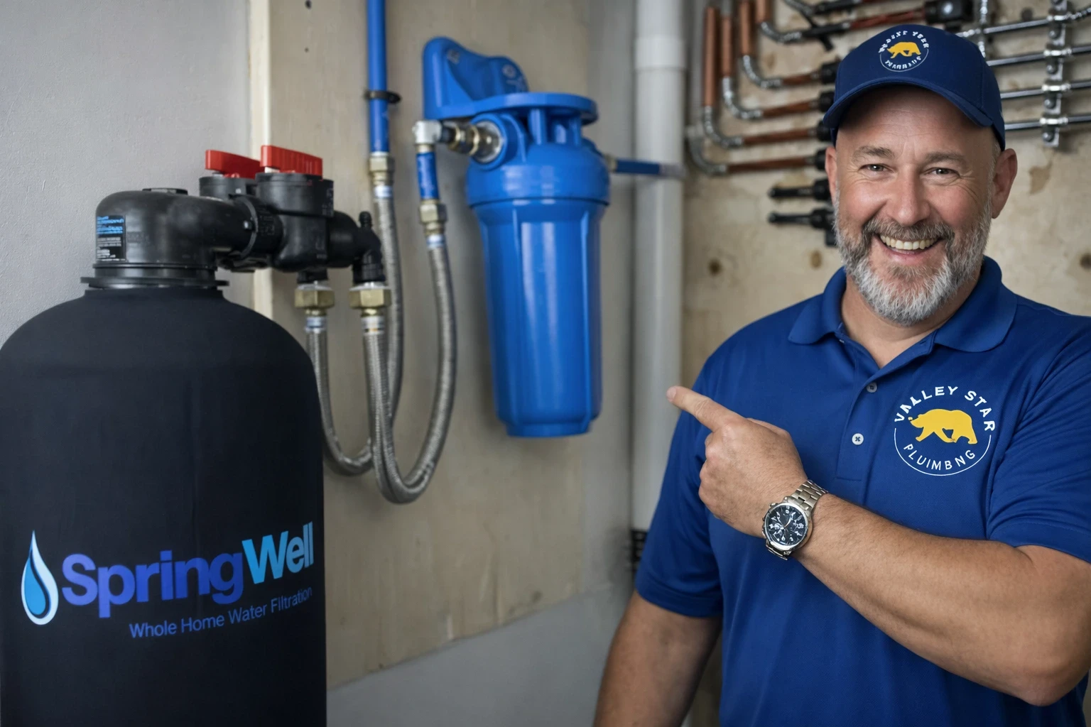 Licensed plumber in Fresno providing residential plumbing service.