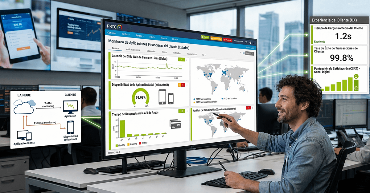 pantallas monitoreo PRTG 