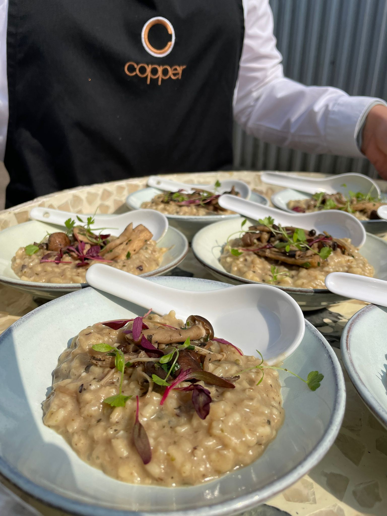 Elegant food presentation at an exclusive private celebration